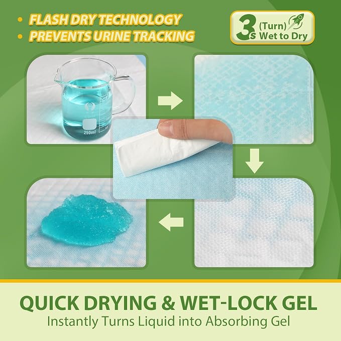 DEEP DEAR Extra Large Dog Pads 28"x34", 30 Count Thicker Puppy Pads XL, Super Absorbent Pee Pads for Dogs, Disposable Incontience Underpads for Doggies, Cats, Rabbits, Pups, Leak-Proof Pet Potty Mats