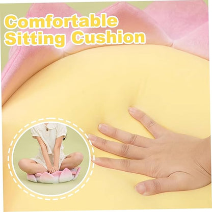 Jcasbdn Flower Floor Cushion 16.5 Inch Lotus Flower Floor Pillow Soft & Stuffed Pillow with Detachable Core Non-Slip Plush Seat for Sitting, Nap, Meditation