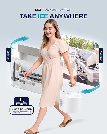 EUHOMY Countertop Ice Maker Machine