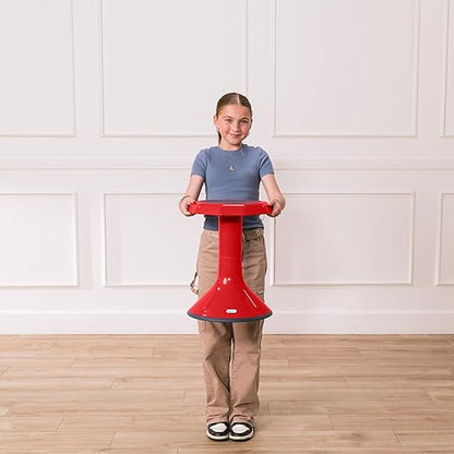 ECR4Kids ACE Active Core Engagement Wobble Stool, 18-Inch Seat Height, Flexible Seating, Red