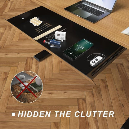 Large Under Desk Mounted Sliding Drawer
