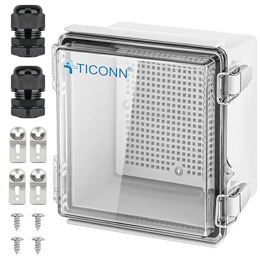 TICONN Waterproof Electrical Junction Box IP67 ABS Plastic Enclosure