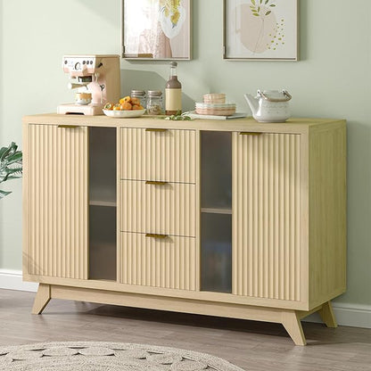 Fluted Sideboard Buffet Cabinet