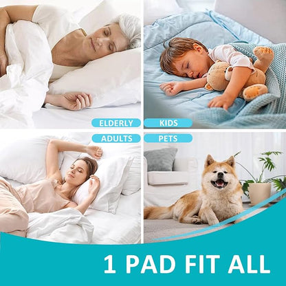 3 Pack Washable Underpads 18"x24" , Pee Pads for Kids, Dogs, Small | KANECH Waterproof Reusable Incontinence Bed Pads for Chair, Crib, Bassinet, Non-Slip, Silent, Machine Washable