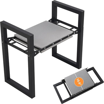 ETICSIPA Garden Kneeler and Seat Heavy Duty 500lbs, Anti-Tip Gardening Stools with 10.5” Widen Kneeling Pad for Seniors Gardeners, 2 in 1 Garden Bench for Kneeling and Sitting