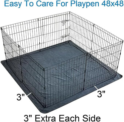 Peepeego 2PCS Pee Pads 54"x54", Washable, Slip Resistant, Waterproof Rugs for Training