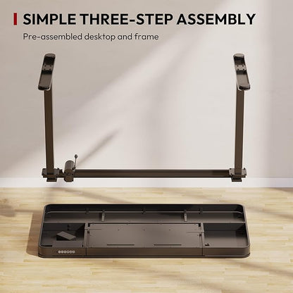 SANODESK Standing Desk with Drawer, Electric Height Adjustable Home Office Desk