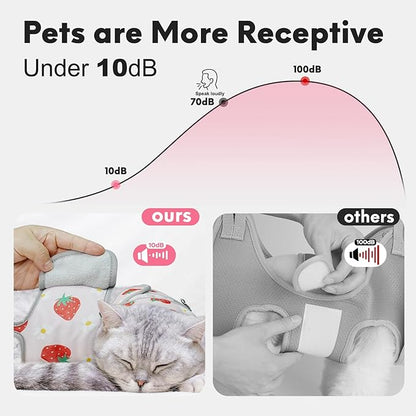 Supet Cat Grooming Hammock, Self-Adherent Cat Wrap for Cutting Nails, Anti-Escape Calming Wrap for Medicine, Nail Clipping, Teeth Brushing, Ear Cleaning