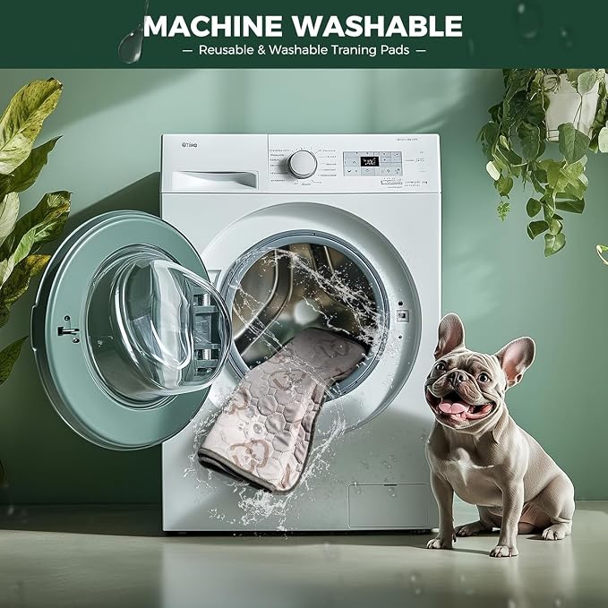 FXW Washable Pee Pads for Dogs, Super Absorbent, 18" x 29", 2 Packs | Machine washable, Non-slip backing