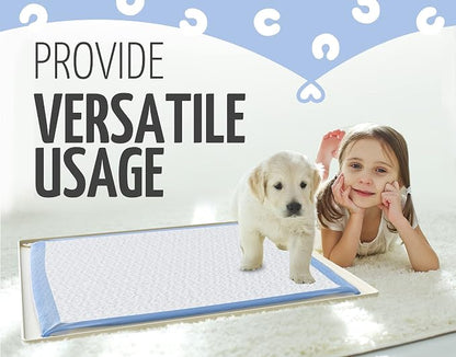 Skywin Dog Pee Pad Holder Tray Fits for 30” x 23” Pee Pads - 1 Pack - Beige | Corner Lock Holes, Raised Edges, Non-Spill, Easy to Clean Silicone Dog Potty Tray Holder, For Indoor Floor Protection