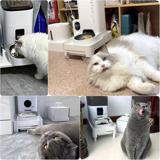 Adjustable Cat Feeder Stand, Elevated Holder for Automatic Feeders, 3-5.1 in, Nonslip, Adjustable