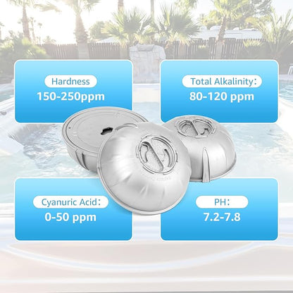 wixseed Hot Tub Cartridges Replacement for Frog Ease Floating System UP to 600 Gallons,3Packs