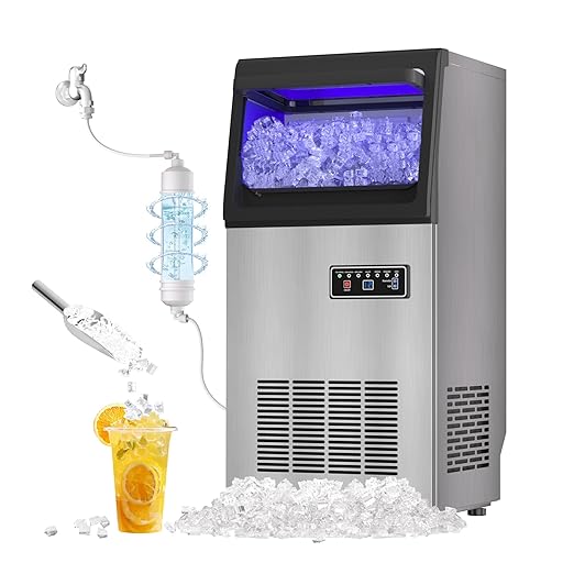 Commercial Nugget Ice Maker 80Lbs/24H