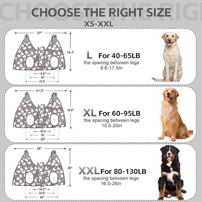 Dog Grooming Hammock for XXL Large Dogs with Nail Clippers/Nail Trimmers, Dog Grooming Harness for Nail Trimming, Pet Grooming Sling Helper