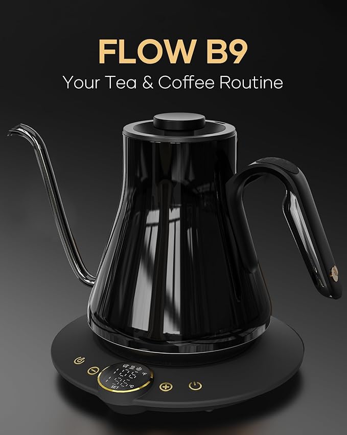 Cocinare FLOW B9 Gooseneck Electric Kettle, Precise Temperature Control