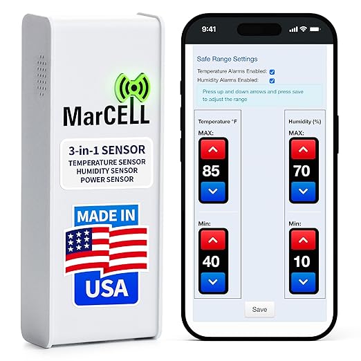 MarCELL Cellular Temperature, Humidity & Power Monitor