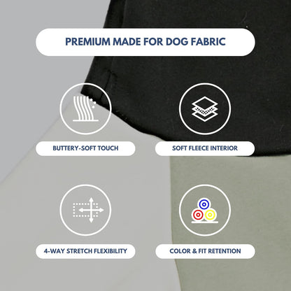 Spark Paws Dog Hoodie – Premium Dog Sweater for Small, Medium, and Large Dogs | Warm Outfits for French Bulldogs, Pitbull, Puppy, Winter Jacket Alternative - Olive Cream - M