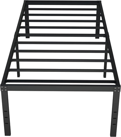 20 Inch Twin XL Bed Frames, Metal Twin XL Platform Bed Frame Support Up to 2500 lbs, No Box Spring Needed, Easy Assembly, Noise Free, Black