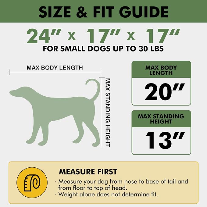 Veraste 24" Soft Collapsible Travel Dog Crate for Small Medium Pets,Grey | 4-Door Foldable Travel Crate,breathable mesh, foldable with storage bag