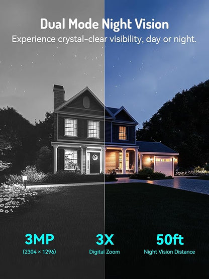 blurams 2K Solar Outdoor Camera Wireless, 360° PTZ Security Cameras Wireless