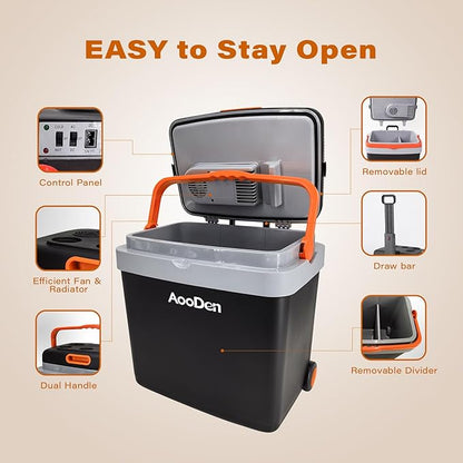 Electric Car Cooler and Warmer 35 Quart Capacity