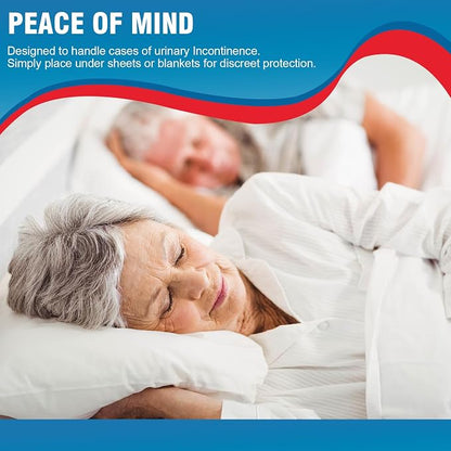 BIGGMED Tear-Resistant Incontinence Bed Pads 40'' x 36'' 130Gram | Extra Large, Heavy Duty, Disposable Underpads Chucks Pads, For Adults, Kids & Elderly