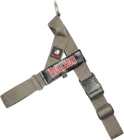 Adjustable Dog Harness– No Pull, No Choke – for English Bulldogs, French Bulldogs, Pugs & Broad-Chested Breeds – Easy, Safe Walks (Taupe, Large)