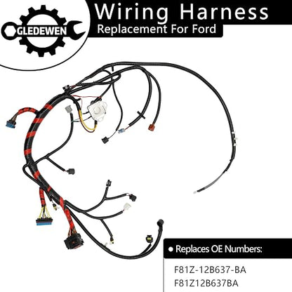 Engine Wiring Harness 7.3 L, Compatible with 1999 Ford F250 F350 Super Duty | Fit for 99 Ford F450 F550 Super Duty Powerstroke Diesel, F81Z-12B637-BA, Stand Alone Wire Harness, Build Before 12/7/1998