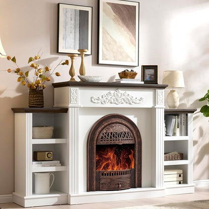 78" Birdcage-Style Electric Fireplace