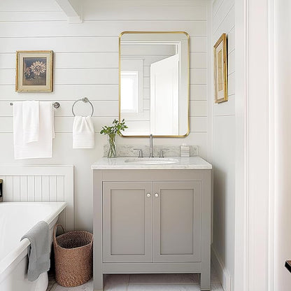 Fabuday Gold Mirror Bathroom Wall