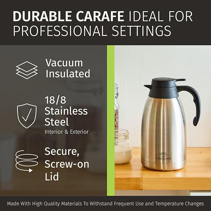 Cresimo Thermal Coffee Carafe 68oz / 2L