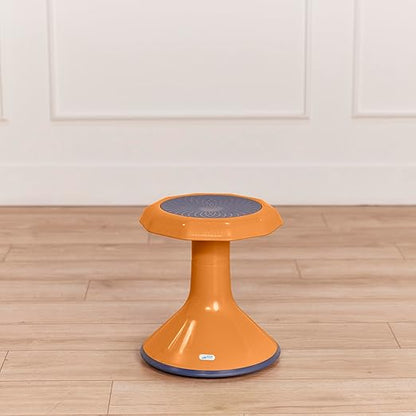 ECR4Kids ACE Active Core Engagement Wobble Stool, 15-Inch Seat Height, Flexible Seating, Orange