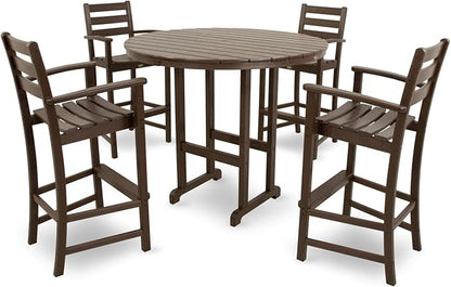 Trex Outdoor Furniture TXRBT248VL Monterey Bay Round Bar Table, 48-Inch, Vintage Lantern