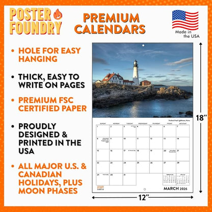 Panda Calendar 2027 Monthly Wall Calender 12 Month
