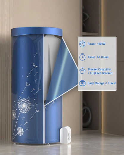 Portable Dryer, 46Inch-1000W Portable Clothes Dryer