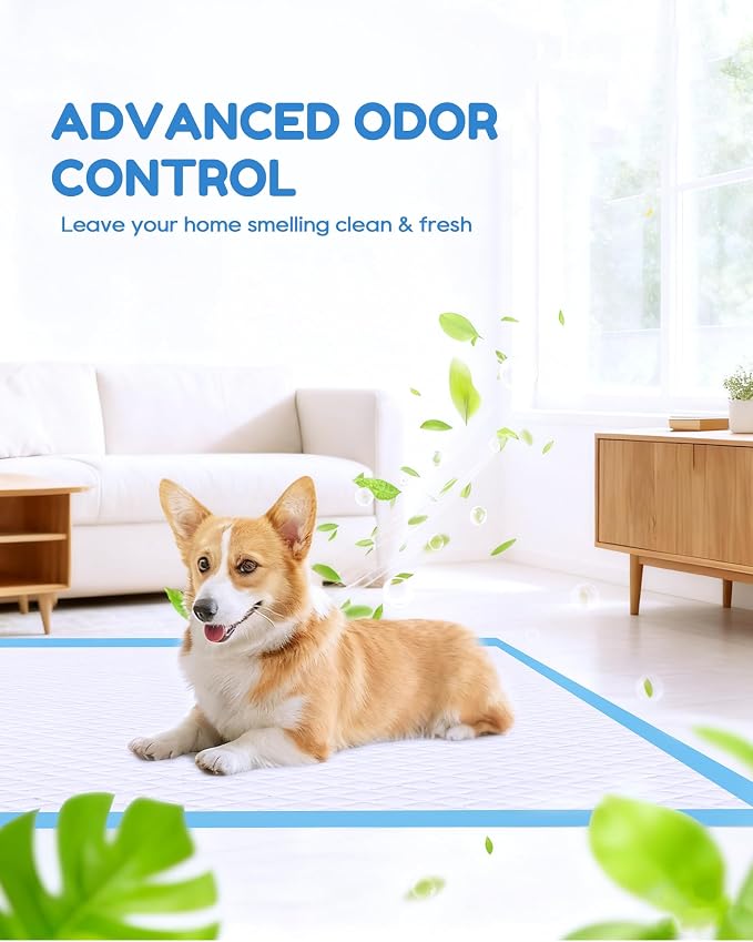 Extra Large Puppy Dog Pee Pads 28" x 34"-30 Count, Super Absorbent Disposable Dog Training Pads, Quick Drying, Leak-Proof, Ultra Thick Potty Pads for Dogs, Puppies, Doggie, Cats, Rabbits
