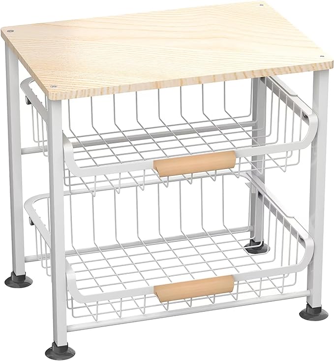 3-Layer Kitchen Fruit Storage Basket Snack Rack, countertop Storage Rack