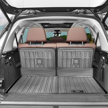 Compatible for 2019-2025 BMW X7 Cargo Liner & Backrest Mats All Weather TPE Mat 2nd Row and 3rd Row Seat Back Cover for 2019-2025 BMW X7 Accessories
