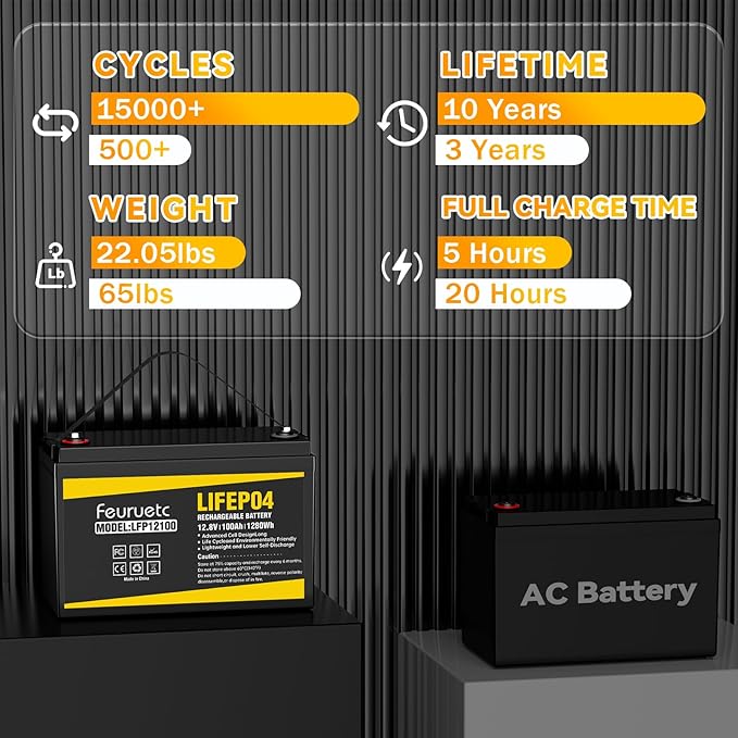 12V 100Ah LiFePO4 Battery