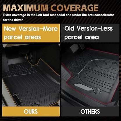 Naibeve Floor Mats for 2021-2024 Chevrolet Suburban/GMC Yukon XL/Cadillac Escalade ESV 7 Seats Bucket Seats - All Weather for Suburban/Yukon XL/Escalade ESV Floor Mats Cargo Mat 3rd Row Backrest Mats