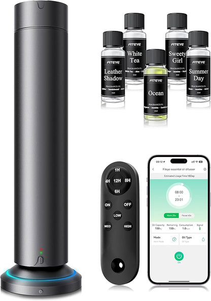 Waterless Scent Diffuser Kit Include 5x20ml Essential Oils, Essential Oil