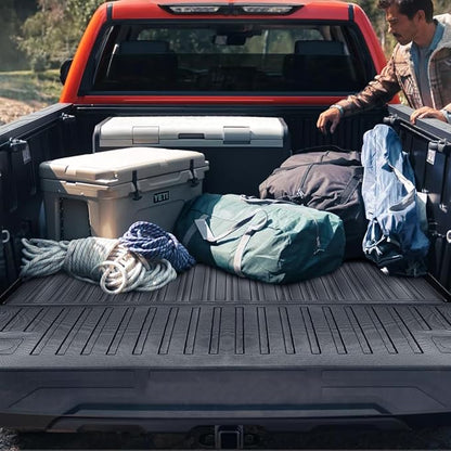 Compatible for 2022-2025 Toyota Tundra Truck Bed Mat & Tailgate Mat All Weather Protector Accessories for 2022 2023 2024 2025 Toyota Tundra 5.5ft Truck Bed Mat Tailgate Mat