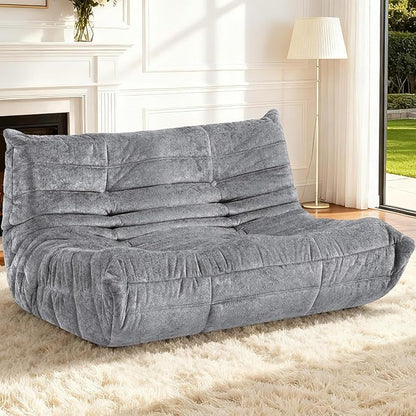 HABUTWAY Bean Bag Chair, Giant Bean Bag Chairs for Adults, 3 Seater Fireside Chair, Lazy Large Floor Bean Bag Sofa for Living Room, Bedroom, Dorm, Office (Light Grey)