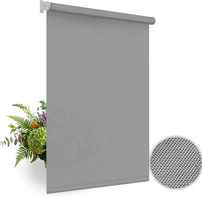HILADUO Customized Solar Screen Roller Shade Blinds