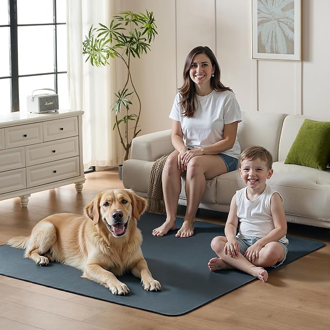 Sunsleek Reusable Puppy Pads 24"x 36" 2 Pack Washable Non-Slip Dog Pee Pads | Super Absorbent, Dog Pee Pads for Crate, Playpen, Floor, Waterproof Pet Training Mats for Whelping Pads & Incontinence