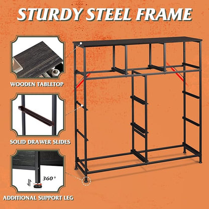 WLIVE 9-Drawer Dresser, Fabric Storage Tower