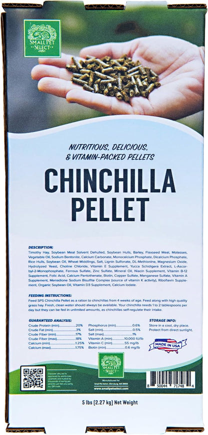 Small Pet Select - Chinchilla Pellet Food, 5lb