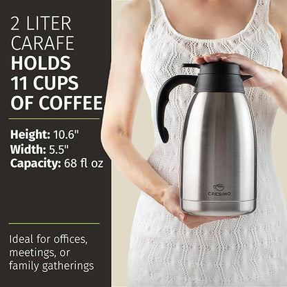 Cresimo Thermal Coffee Carafe 68oz / 2L