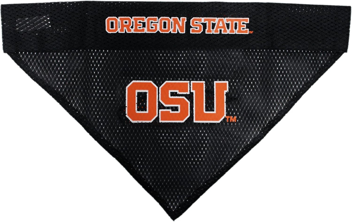 Pets First Collegiate Pet Accessories, Reversible Bandana, Oregon State Beavers, Large/X-Large