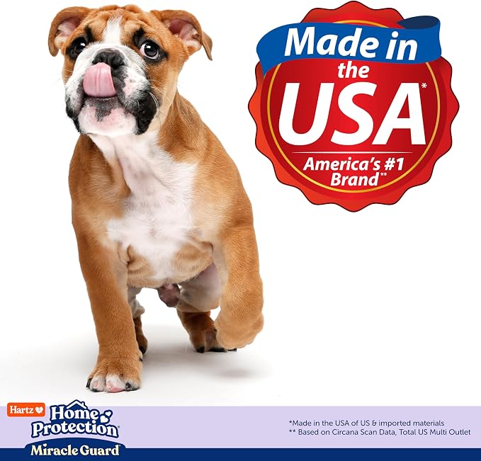 Hartz Miracle Guard Dog and Puppy Dog Pads Max Absorbency 24 Hour Use Odor Eliminating Lavender Scented No Leaks, Regular Size 50 Count